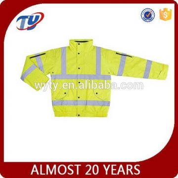 Winter yellow Reflective safety jacket for man