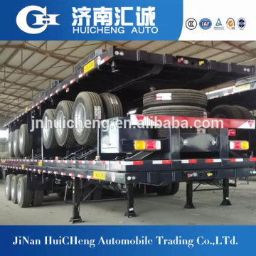 Shipping container platbed semitrailer