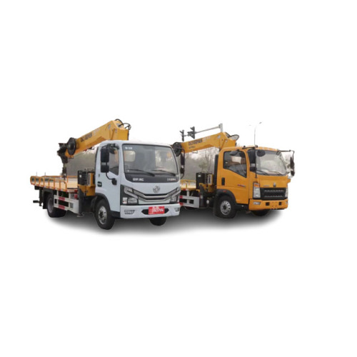 Truk dengan crane warna yang dapat disesuaikan truk dengan crane