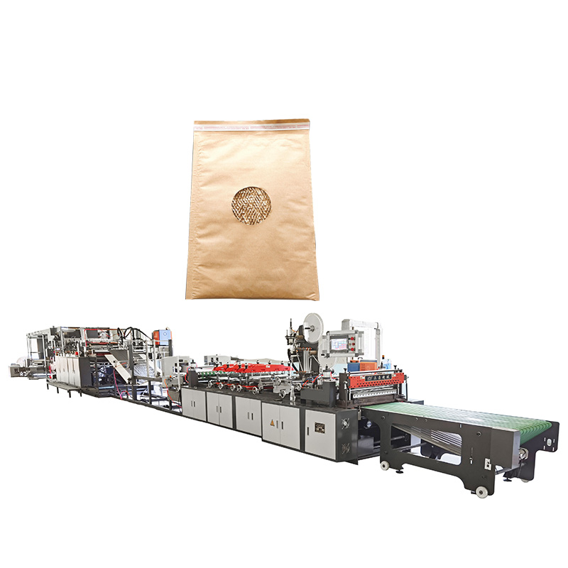 Braune Papiernetzpapierpufferbeutelmaschine