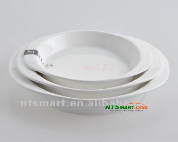 Restaurant Dinnerware White Porcelain Abalone Plate