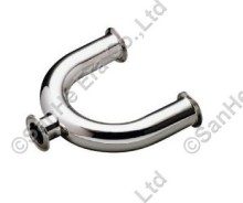 Sanitary grade U-shaped quick-installed three way tee