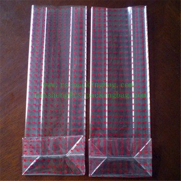 flat bottom side gusset clear plastic bags