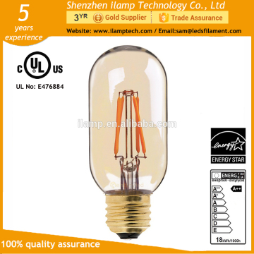 ilamptech 3.5W T45 Filament LED Bulb, Clear Glass Bulb LED Filament, LED Filament Bulb