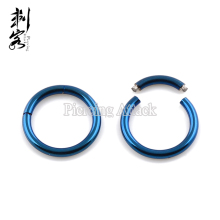 Titanium Anodized Seamless Ring Segment Captive Bead Ring