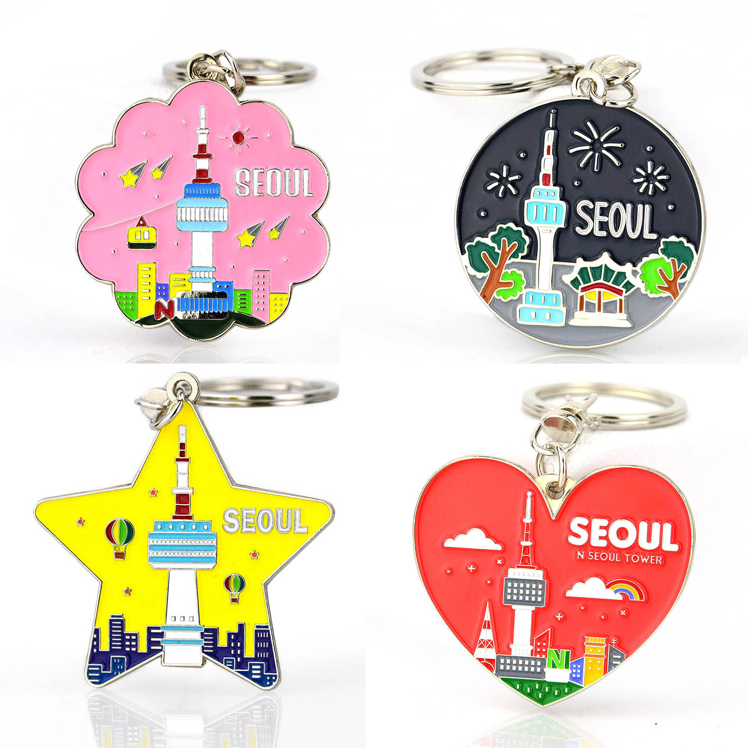 Promotion Wholesale Fashion 2d 3d Cartoon Logo Rubber Letter keyring key chain rings Keychain Custom Soft pvc