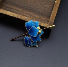 Antique non-legacy velvet brooch