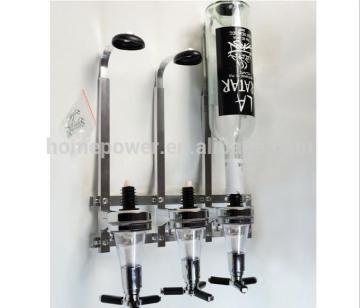 2015 Newest Wall Bracket Dispenser 3 heads bar butler