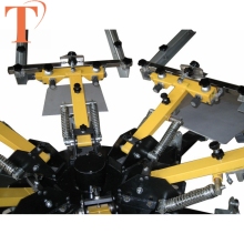 Hot Selling 8 Color Manual Carousel Micro Registration Screen Printing Machine