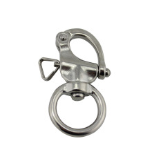 Richwits sailing boat stainless steel Quick Release swivel snap shackles with round eye for camera straps