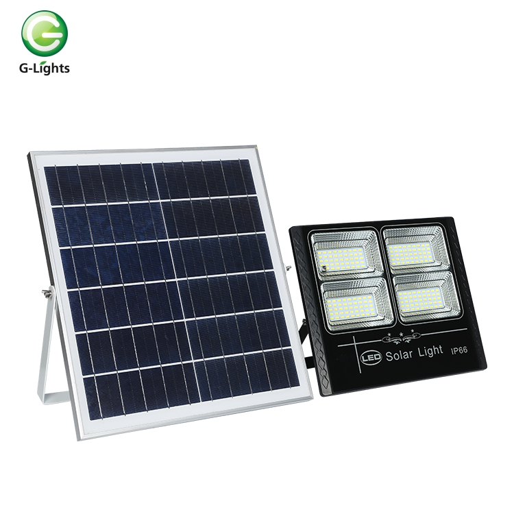 ملعب رياضي عالي الطاقة مقاوم للماء في الهواء الطلق IP66 SMD 50W 200W 300W كشاف يعمل بالطاقة الشمسية
