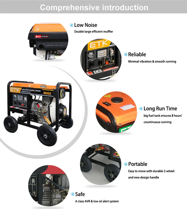 3kw Key Start Electric Diesel Generator Set