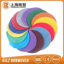 Needle punched nonwoven fabric for cleaning wipes