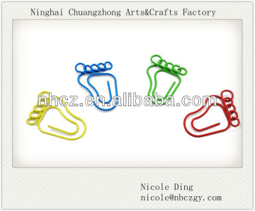 Lovely Foot Shaped Paper Clips