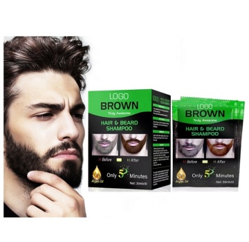 Ammonia-Free Black Beard Dye Manufacturer | Beard Color Shampoo Sachet