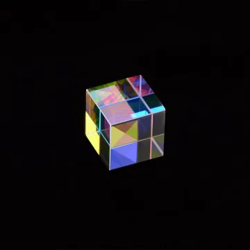 Optical Glass Cube X- Cube Colored Glass Prism