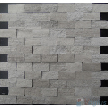 Wooden Gray Split Brick Marble Mosaic