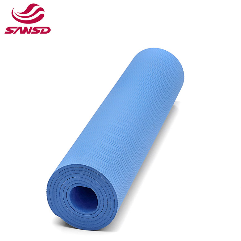 High quality Wholesale logo printed manufacturer german foldable biodegradable yoga mat