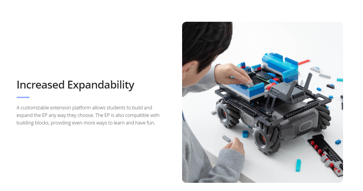 DJI Learning Unleashed ROBOMASTER EP For Rich teaching materials