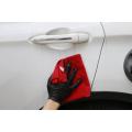 16x16In Edgeless Microfiber Car Cleaning Drying Towel Red