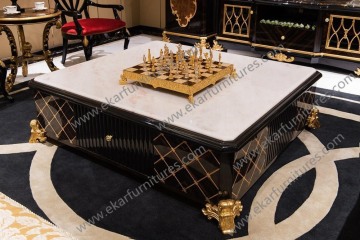 Italian white marble coffee table , marble coffee table set