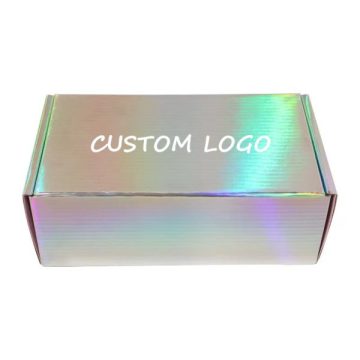 polished silver card iridescent finish shimmering gift boxes