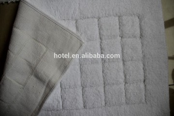 Five star hotel bathroom rug, cotton anti slip bath rug