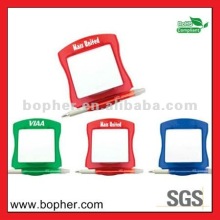 mini plastic memo holder with pen