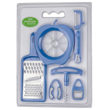 7PC Apple Shaped Plastic Kitchen Tool Set