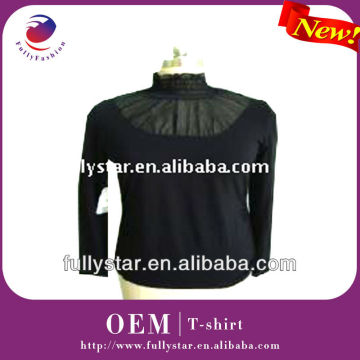 lady's black t-shirt