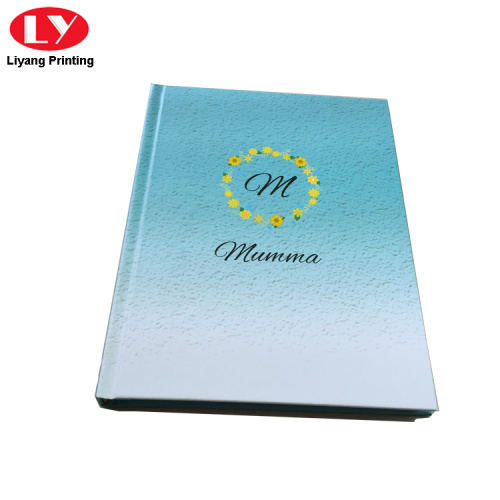 Notebook hardcover dengan logo tersuai