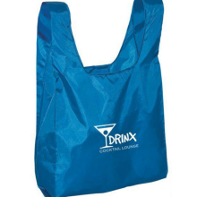 Nylon tote shopping bag with custom logo