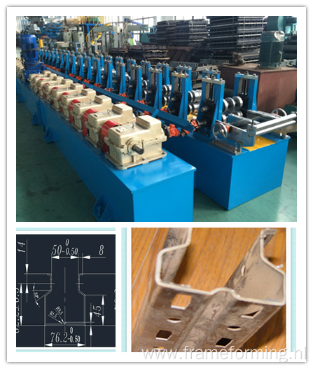 Market shelf pillar roll forming machine