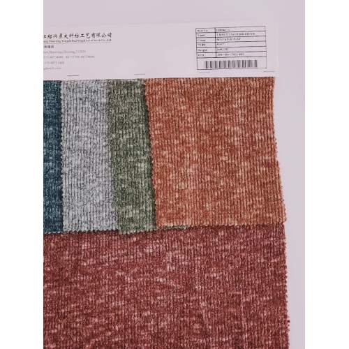 Vải coarse Needle Rust Polyester dệt kim vải đàn hồi