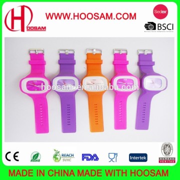 Custom silicone jelly watch /Hot Sale Jelly Watch Promotion Gift Silicone Watch