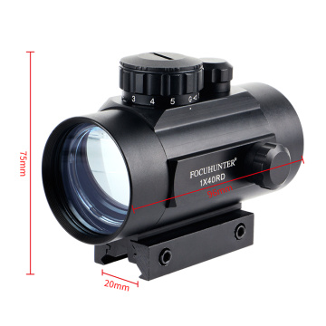 1X40 Red Green Dot Sight for 11mm/20mm Rail