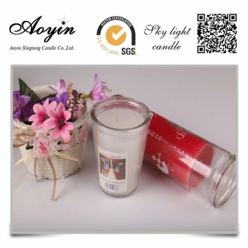 7 day candle glass wholesale