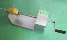 twist potato spiral cutter/spiral potato cutting machine/spiral potato slicer