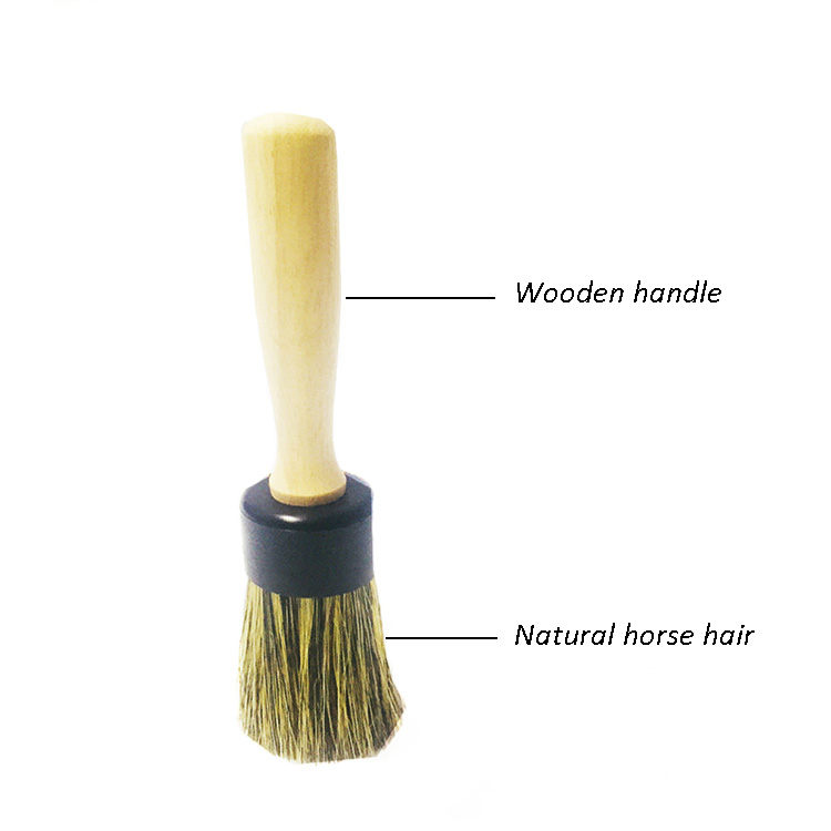 Wooden handle handheld household cleaning brush