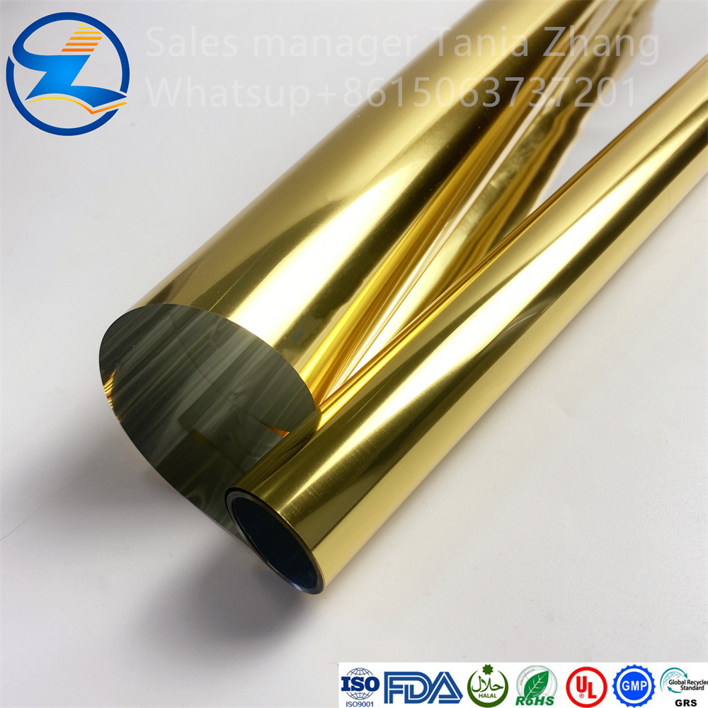 Foil Gold Pet Film Roll For Gift Wrapping3 Jpg