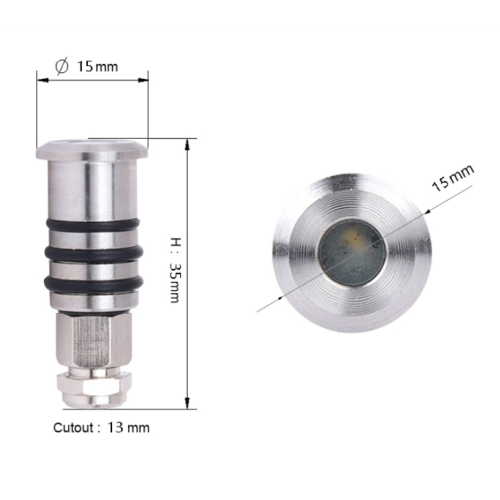 Lampu Dek LED Aluminium Mini