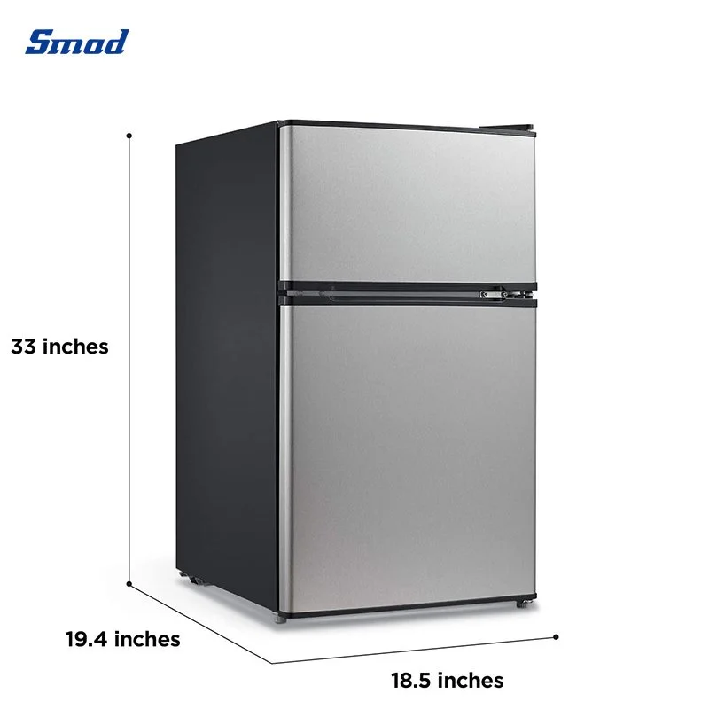 Smad 127L 4.5cuft Hotel Mini Double Door Refrigerator