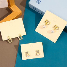 A1 Custom White Cardboard Earrings Cards - Wholesale Jewelry Display Cards