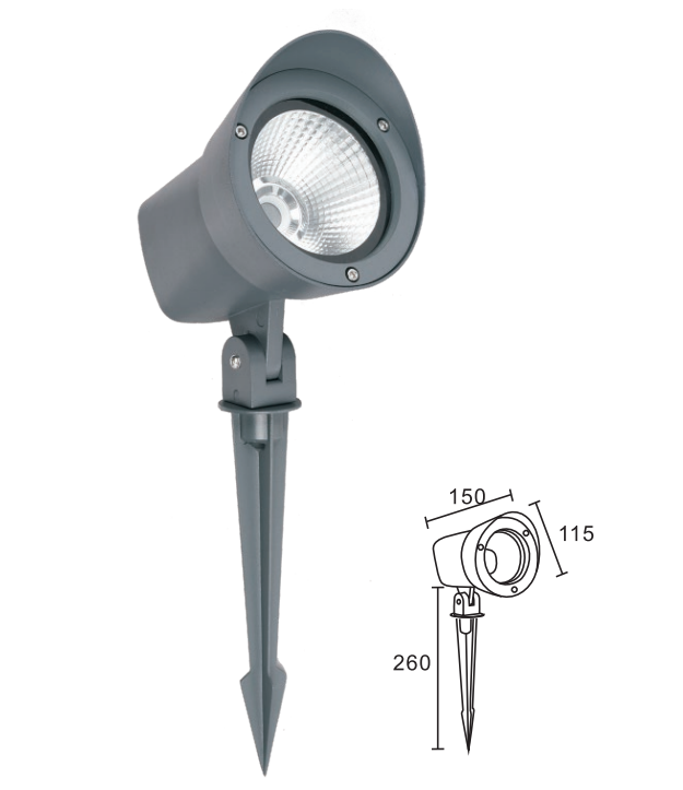 Sya-618-28 Fabrikverkauf Aluminium IP65 15W 18W Outdoor RGB LED Flood Light Landscape Spikelight
