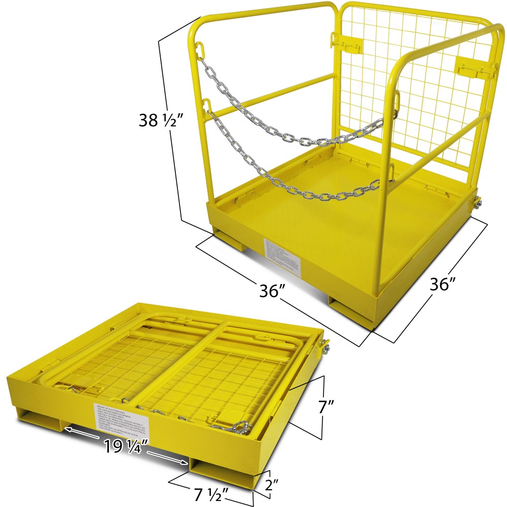 Pallet Forklift Platform Safety Cage 