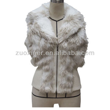 Ladies new printing fur waistcoat