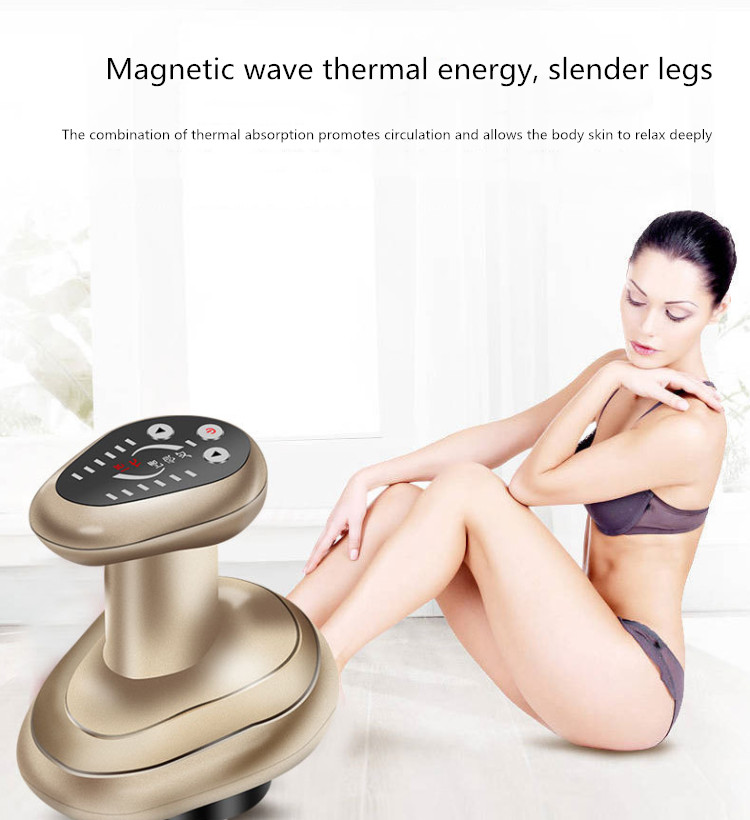 Magnetic wave physiotherapy scraping instrument dredge lymphatic detoxification electric massage beauty instrument