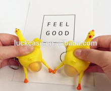 Creative Made Cute Chicken Design Silicone Key Chain,Silicone Key Chain