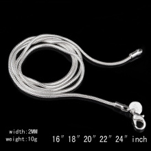 1.2mm Sterling Silver Snake Chain Necklace For Wedding Party