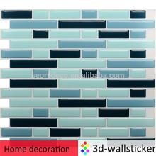 High gloss peel and stick mosaic sticker design home deco for bathroom walls